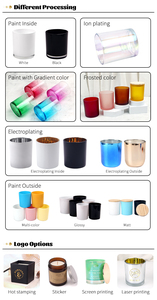 Frasco <span class=keywords><strong>de</strong></span> Vidrio Negro Vacío para Velas, Recipiente para Velas para Bodas, San Valentín, Decoración <span class=keywords><strong>de</strong></span> <span class=keywords><strong>Mesa</strong></span> Navideña, Fiestas, Eventos, Fabricación <span class=keywords><strong>de</strong></span> Velas - Product Image 5