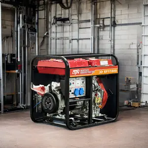 DJNEF11000 Generator Diesel senyap 10KW, mesin silinder tunggal tegak empat tak OHV Model AC pendingin udara