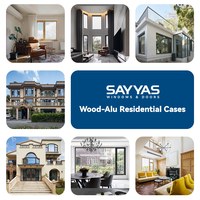 Ventana Moderna de Aluminio y Madera Sayyas N110-slim, Ventana de Madera Revestida de Aluminio, Insonorizada, Pasiva, Abatible y Oscilobatiente, Precio
