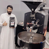 Machine à torréfier le café électrique au gaz en acier inoxydable pour usage commercial, industriel et automobile, capacité de 1 à 15 kg