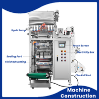 Machine multivoie sachets ketchup 10-20g, sauce, confiture, salsa, mayo, miel, liquides visqueux, remplissage