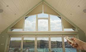 Trapezoid <strong>Blinds</strong> Electric Irregular Honeycomb Shades <strong>Triangle</strong> Cellular Curtrain Moveable Open and Close Customize Size