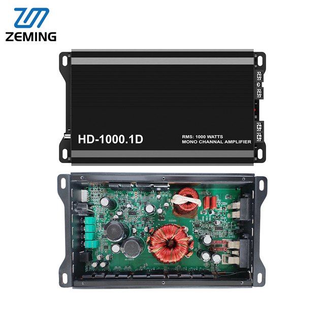 Hot Sale Monoblock 1 Channel Class D Car Amplifier - 1000w High Power Vehicle Audio Amplifier
