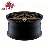 Nouvelles jantes de voiture en alliage d'aluminium forgé monobloc de 16 à 24 pouces, noir mat bronze, 6 branches en étoile, 5x112/114.3/120 pour voiture de sport