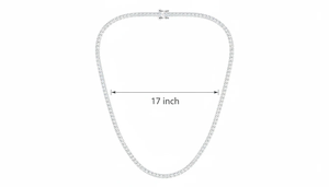 Collier tennis classique et tendance avec diamants, design de pierres brillantes, cadeau idéal pour les femmes, anniversaire, anniversaire de mariage ou occasions spéciales - Product Image 2
