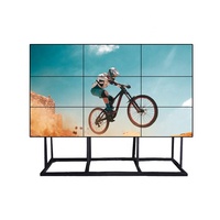 Télévision publicitaire de 55 pouces, match de football, grand écran de contrôle, 4k HD, vidéo murale, affichage de la matrice, écran de menu, panneau d'affichage, lecteur LCD