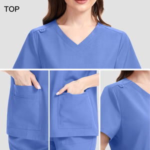Tenue médicale unisexe coupe classique avec tissu extensible respirant pour les professionnels <span class=keywords><strong>de</strong></span> la santé, 42342 Flare Scrubs - Product Image 4