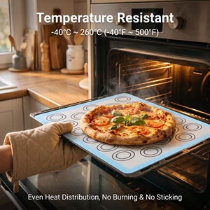 Plaque <span class=keywords><strong>de</strong></span> cuisson en silicone <span class=keywords><strong>de</strong></span> qualité alimentaire avec marquage <span class=keywords><strong>macaron</strong></span>, antiadhésive, réutilisable, logo personnalisé - Product Image 4