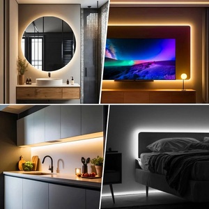 5V USB <span class=keywords><strong>LED</strong></span> Strips Trắng ấm 60 ánh sáng mỗi mét cảm ứng <span class=keywords><strong>Dimmer</strong></span> 1.48m cáp với cuộn và phổ trong nhà - Product Image 3