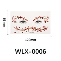 Accesorio de maquillaje para Halloween, sombra de ojos, pegatinas de cara aterradoras, telaraña 3D, tatuajes de larga duración resistentes al agua para mujeres, hombres y niños