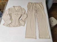 Ensemble de pyjamas rayés pour femmes, personnalisé, en modal de bambou, doux, décontracté, vêtements de détente, deux pièces, pyjamas de Noël pour femmes