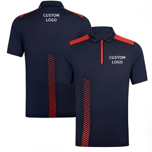 Chemise de course personnalisée à boutons sur le devant pour équipe de pit crew, uniforme unisexe pour équipe de sport automobile, logo de sponsor, OEM, vente en gros - Product Image 1