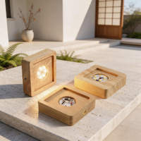 Appareil multimédia portable intelligent avec charge rapide étanche, idéal pour les voyages, le bureau, la maison et le divertissement, avec base en bois