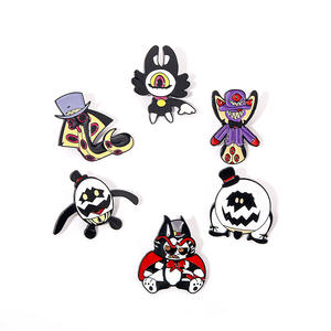 34 Styles Hazbin Hôtel Japonais Anime <span class=keywords><strong>Manga</strong></span> Style Mignon Émail Broche Sac À Dos Badge Dessin Animé Vêtements Accessoires Cadeau - Product Image 5