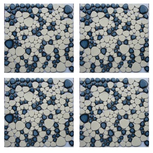 Gạch Lát Sàn Gạch Mosaic 8X8 Gạch Lát Sàn Gạch Khảm Màu Xanh Lam Tráng Men - Product Image 2