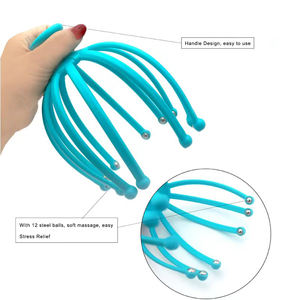 Massaggiatore per cuoio capelluto per alleviare il <span class=keywords><strong>mal</strong></span> <span class=keywords><strong>di</strong></span> <span class=keywords><strong>testa</strong></span> Stress del cuoio capelluto Relax 12 punte a rullo <span class=keywords><strong>massaggio</strong></span> alla <span class=keywords><strong>testa</strong></span> Scratcher rilassamento profondo - Product Image 3