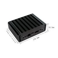 Boîtier de dissipateur thermique en aluminium extrudé personnalisé, usiné par CNC, boîtier de projet électronique pour PCB avec services de pliage et de soudage