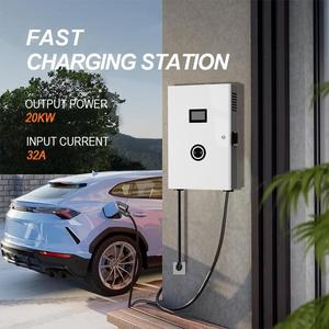 Chargeur mural pour véhicules <span class=keywords><strong>électrique</strong></span>s DC 32A 20KW neuf en gros avec câble GBT de 5 m, station de charge murale - Product Image 4