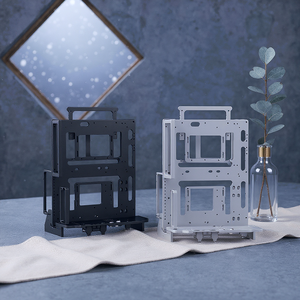 Socooler Streamer game SOC-BL-360 diskon besar hitam MicroATX Mid Tower aluminium Aloi casing komputer Gaming jendela Panel samping - Product Image 6