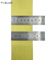 Sangle en Aramide/Kevlar 60*2.0 mm (2.36*0.079 po) personnalisable, résistante au feu et aux coupures, pour levage industriel et sécurité incendie