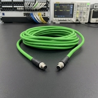 Connecteur mâle 8 broches M8 à code A, résistant aux chocs sismiques et dynamiques, avec indice d'étanchéité et de protection contre la poussière élevé