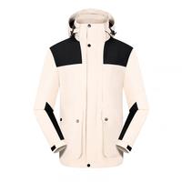Veste à capuche pour homme en polyester, design personnalisé, imperméable, coupe-vent, respirante, pour la randonnée hivernale et les sports, doublure en microfleece