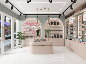 Custom Designed Interior Decoration for Perfume Retail Shop LED Lighting Showcase Furniture and Perfume Showroom Display Cases - Product Image 3