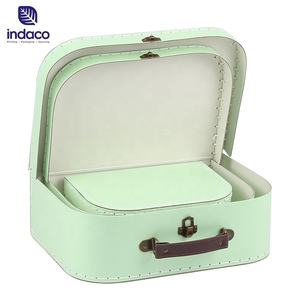 Estuche de almacenamiento de cosméticos decorativo, Maleta de estilo Vintage con caja de embalaje de maleta de manualidades - Product Image 2