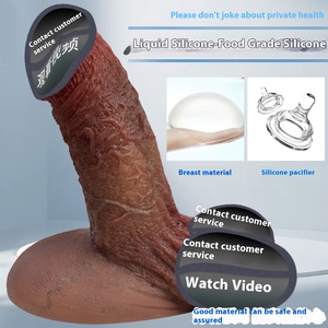 Châu Âu Mỹ nam mô hình dildo Vibrator dày Silicone lỏng mô phỏng Nữ Dương Vật người lớn quan hệ tình dục sản phẩm cho thủ dâm - Product Image 4