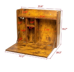 Tavolo da scrivania portatile a <span class=keywords><strong>parete</strong></span> pieghevole multifunzionale tavolo da scrittura con ripiani - Product Image 4