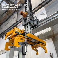 Robot Manipulator Truss Tugas Berat 1 Ton untuk Penanganan Industri, Roda Kereta Otomatis, Dua Sumbu Silang Sudut Siku