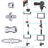 Kit de vis pour appareil photo Neewer 16 pièces avec adaptateur 1/4"-20 pour trépied/téléphone portable/canne à selfie (montures femelle/mâle)