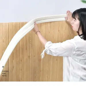 자기 접착 배경 벽 가장자리 씰링 스트립 방수 방습 허리 라인 3D 가장자리 포장 장식 벽지