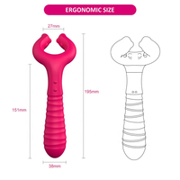 Silikon-Penis-Vibrationsclip 10-Gang APP-Fernbedienung Anal-Butt-Plug-Massagegerät Erwachsenen-Nippel-Massage Sexspielzeug