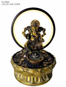 <span class=keywords><strong>Fontaine</strong></span> d'eau intérieure en résine représentant Krishna et Radha, <span class=keywords><strong>avec</strong></span> éclairage LED, décoration Feng Shui. - Product Image 3