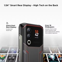 NOUVEAU Téléphone robuste DOOGEE Blade20 Ultra à double écran, écran arrière IPS de 1,54'', 8 Go de RAM, 512 Go de stockage, batterie de 10300 mAh, écran de 6,6 pouces 90 Hz, CDMA LTE