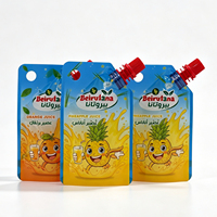 Pochette souple personnalisée en PET de qualité alimentaire avec bec verseur et trou de suspension pour jus de fruits, boissons et emballages liquides pour enfants