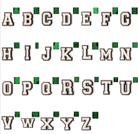 Patchs en lettres en gros, à thermocoller, alphabet A-Z, chiffres 0-9, patchs brodés personnalisés pour vêtements, chaussures, chapeaux, bricolage