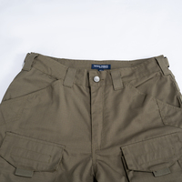 Pantalon cargo tactique vert et noir pour homme, Ripstop, multi-poches, pour la chasse, la randonnée, le travail, OEM