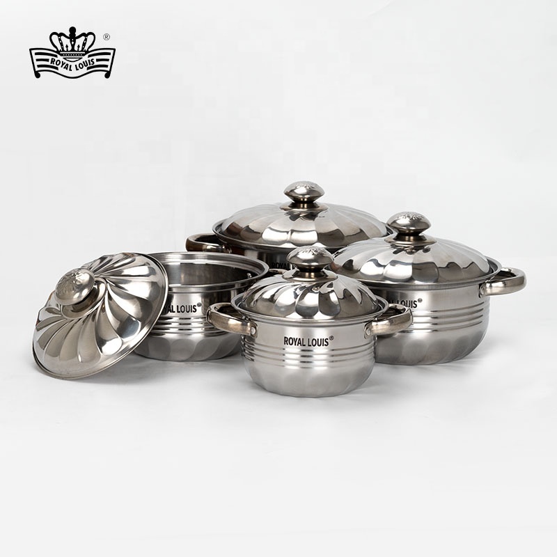 Royal Louis 8pcs Stainless Steel Cookware Set Spiral Pattern Steel Lid Modern Design for Home Kitchen Tools Kitchenware · image 2