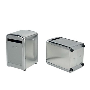 Thanh Phụ Kiện Tái Sử Dụng Bạc Kim Loại Khăn Ăn Chủ Ngang Mô Hộp Thiếc Tùy Chỉnh Tinplate Khăn Ăn Dispenser - Product Image 4