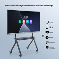 Pizarra Interactiva Inteligente 4K LCD con Cámara de 48MP Opcional, Sistema Operativo Android/Windows, IA, NFC, Revestimiento Antihuellas, Táctil de 20 Puntos