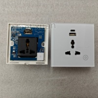 Prise murale intelligente Tuya avec contrôle WIFI, port USB, prise électrique universelle, interrupteur 16A, compatible Alexa et Google Voice