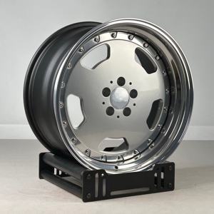 BK عجلات مصقولة من 3 قطع لمرسيدس R129 R107 W124 W126 W205 W204 W211 W212 W203 17 18 <span class=keywords><strong>19</strong></span> بوصة حافة سبيكة مصقولة 5x ks عجلات - Product Image 1