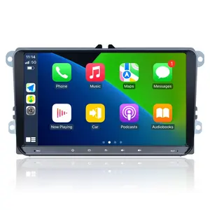 Pour VW/POLO/PASSAT/Golf Android Auto voiture stéréo Carplay Double Din unité principale GPS Audio 9 ''écran tactile