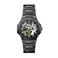 Relojes de Pulsera Automáticos de Lujo para Hombre con Logotipo Personalizado OEM, Relojes Mecánicos Transparentes, Reloj Impermeable Unisex con Diseño Hueco