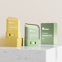 Conteneur vide rechargeable en plastique de 22g pour déodorant stick, idéal pour les voyages et les soins personnels