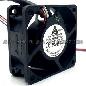 Delta AFB0612GH 60x60x25mm 12V 4-Wire Pwm Fan <b>Computer</b> <b>Case</b> Cooling Ball Bearing High Airflow - Product Image 2