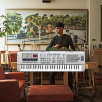 61 Keys Electronic Piano Standard Keyboard Lighted Keys Musical Instrument (MQ-812USB)