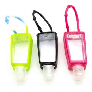 Distributeur de désinfectant pour les mains en silicone personnalisé avec logo, bouteille de voyage avec cordon de suspension, ouverture facile, capacité de 30 ml, multifonction - Product Image 6